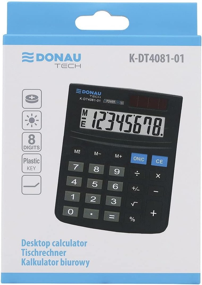 Калькулятор Donau 8 розрядів K-DT4081-01. Фото 5