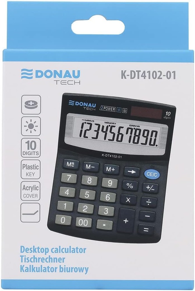 Калькулятор Donau 10 розрядів K-DT4102-01. Фото 5