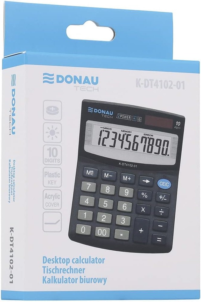 Калькулятор Donau 10 розрядів K-DT4102-01. Фото 6
