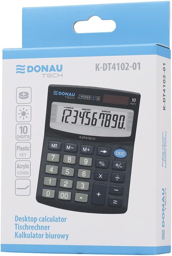 Калькулятор Donau 10 розрядів K-DT4102-01. Фото 7