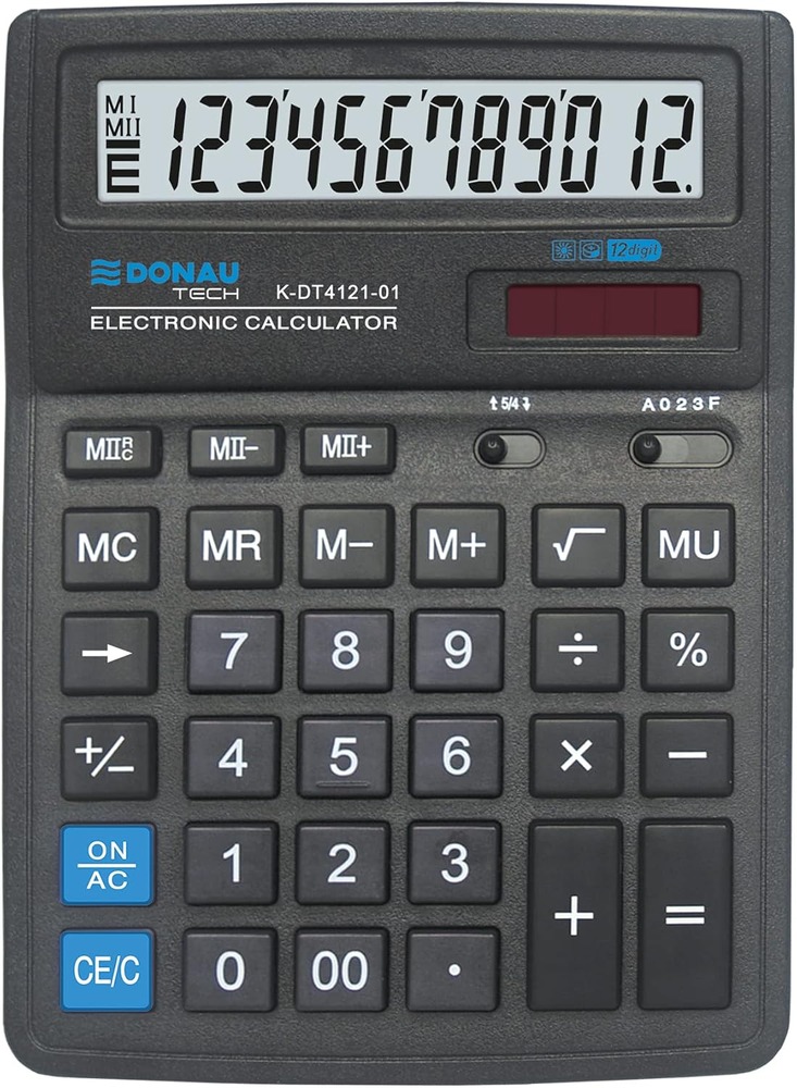 Калькулятор Donau 12 розрядів K-DT4121-01