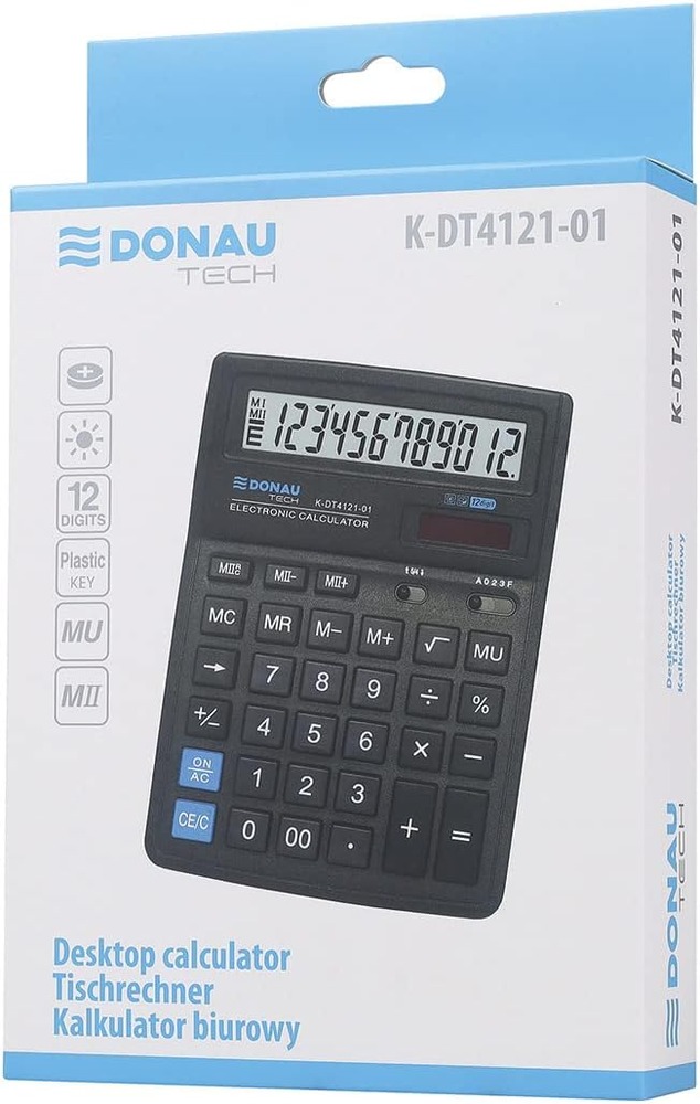 Калькулятор Donau 12 розрядів K-DT4121-01. Фото 7