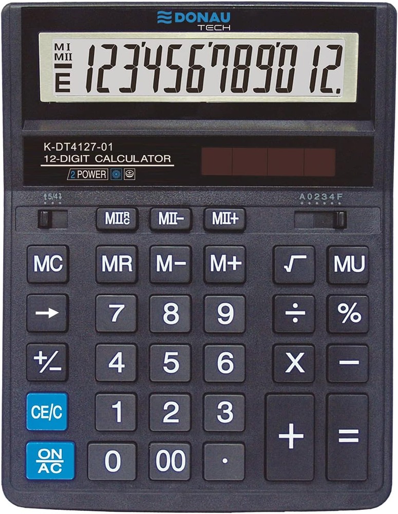 Калькулятор Donau 12 розрядів K-DT4127-01
