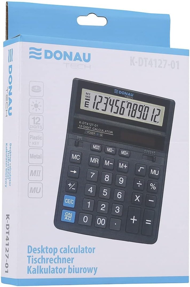 Калькулятор Donau 12 розрядів K-DT4127-01. Фото 6