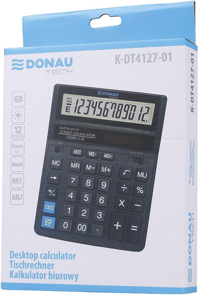 Калькулятор Donau 12 розрядів K-DT4127-01. Фото 7