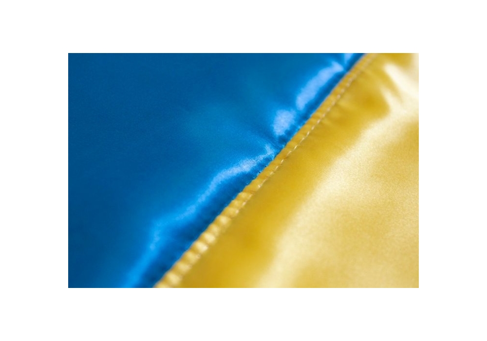 Прапор України 140x90 см атласний. Фото 2