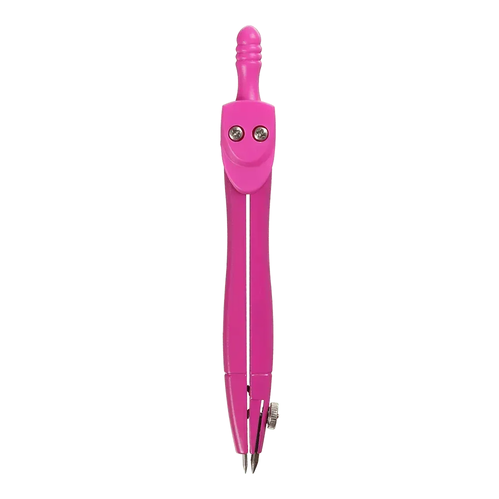 Циркуль ZiBi в твердому футлярі + запасний грифель рожевий KIDS Line Neon ZB.5323NS-10