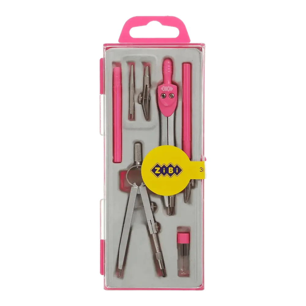 Готовальня ZiBi Basis 7 предметів рожева KIDS Line ZB.5306BS-10
