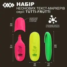 Набір текстових маркерів ароматизовиних 4 шт Tutti-Frutti KIDS Line ZB.2702. Фото 5