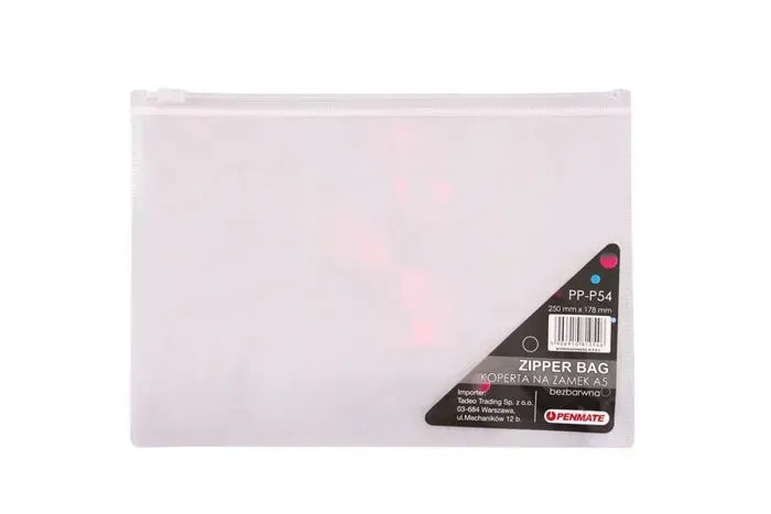 Папка - конверт Penmate на блискавці zip-lock, А5, асорті PP-P54. Фото 4