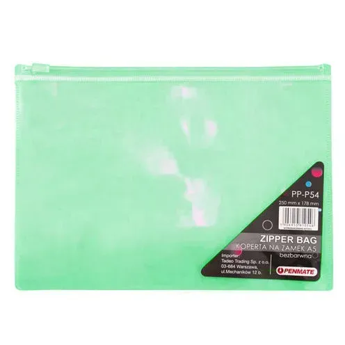 Папка - конверт Penmate на блискавці zip-lock, А5, асорті PP-P54. Фото 5