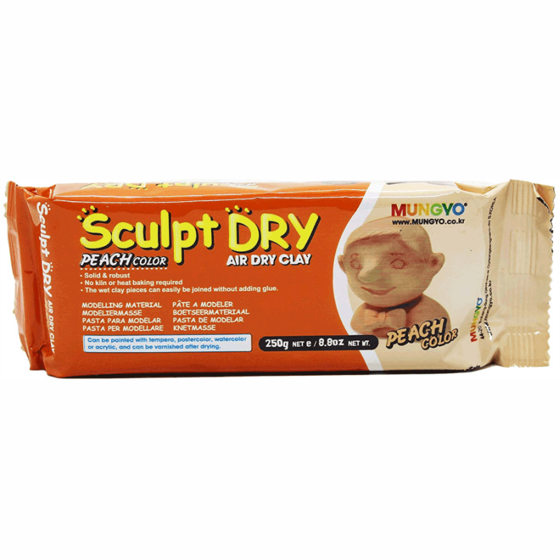 Маса для моделювання MUNGYO Sculpt Dry 250г самозастигаюча тілесна MF-250