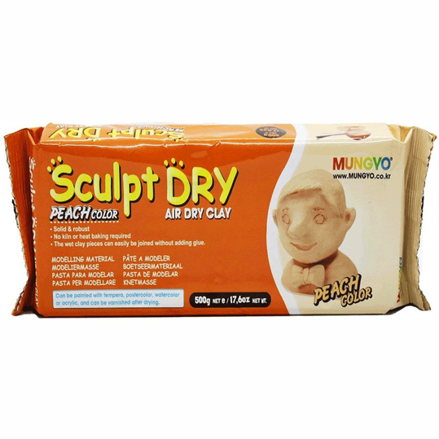 Маса для моделювання MUNGYO Sculpt Dry 500г самозастигаюча тілесна MF-500