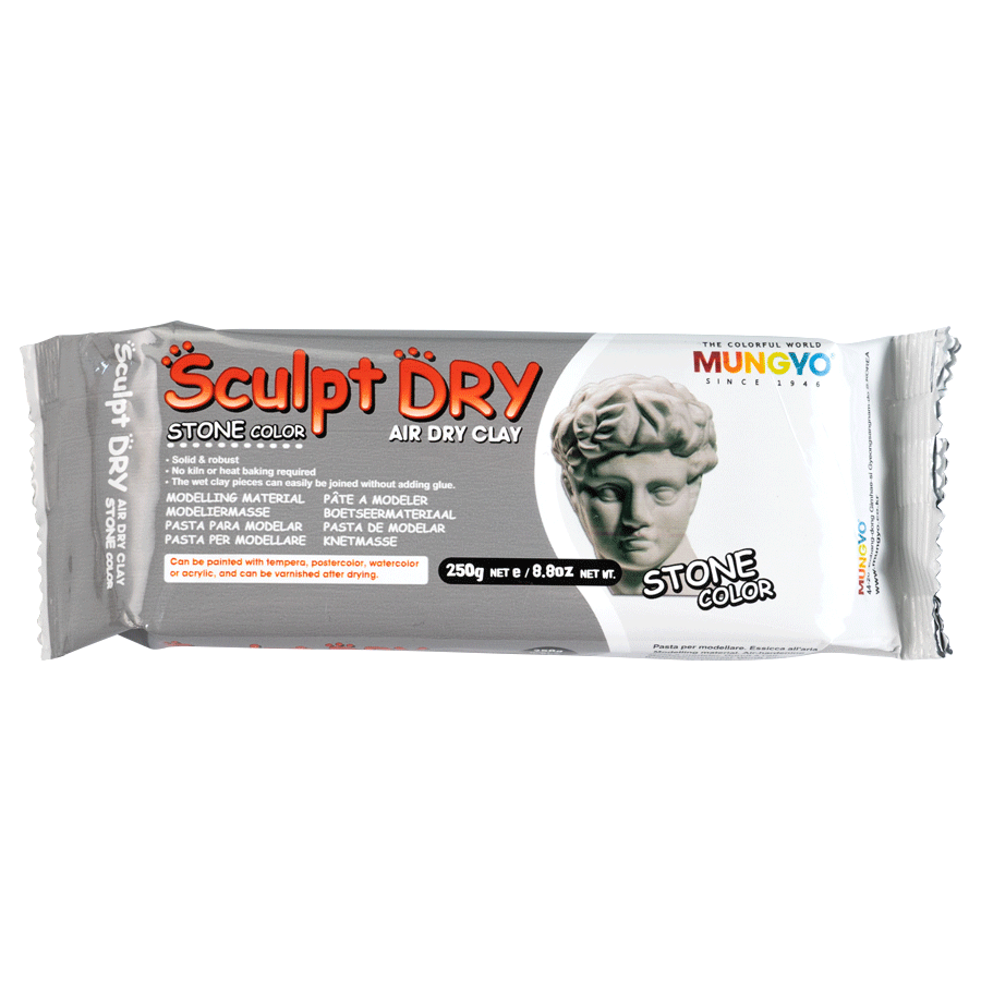 Маса для моделювання MUNGYO Sculpt Dry 250г самозастигаюча кам'яниста MW-250