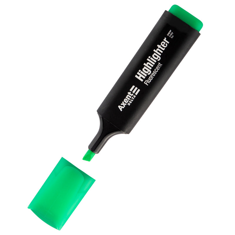 Маркер Axent Delta Highlighter D2501-04, 1-5 мм, клиноподібний зелений