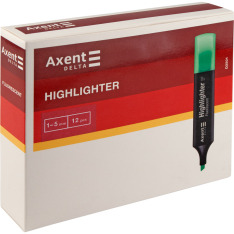 Маркер Axent Delta Highlighter D2501-12, 1-5 мм, клиноподібний помаранчевий. Фото 2