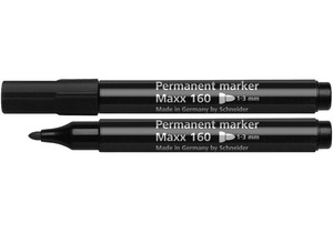 Маркер Schneider Maxx 160 чорний 1-3мм