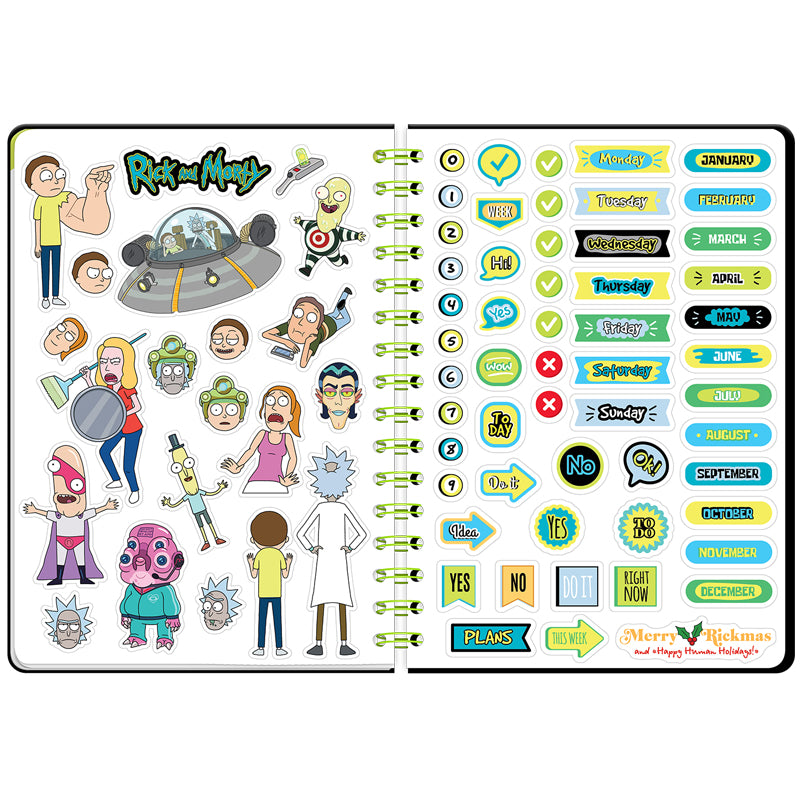 Щоденник на спіралі Kite Rick and Morty RM23-438, тверда обкладинка. Фото 4