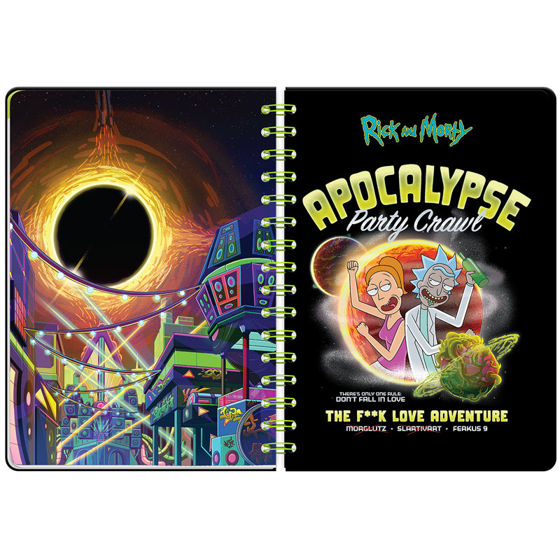 Щоденник на спіралі Kite Rick and Morty RM23-438, тверда обкладинка. Фото 5