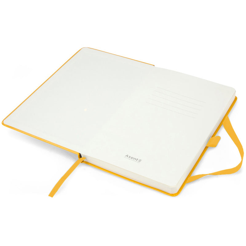 Книга записна Axent Partner 8306-08-A, A5, 125x195 мм, 96 аркушів, крапка, тверда обкладинка, жовта. Фото 4