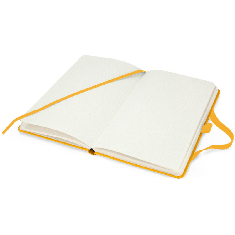 Книга записна Axent Partner 8306-08-A, A5, 125x195 мм, 96 аркушів, крапка, тверда обкладинка, жовта. Фото 5