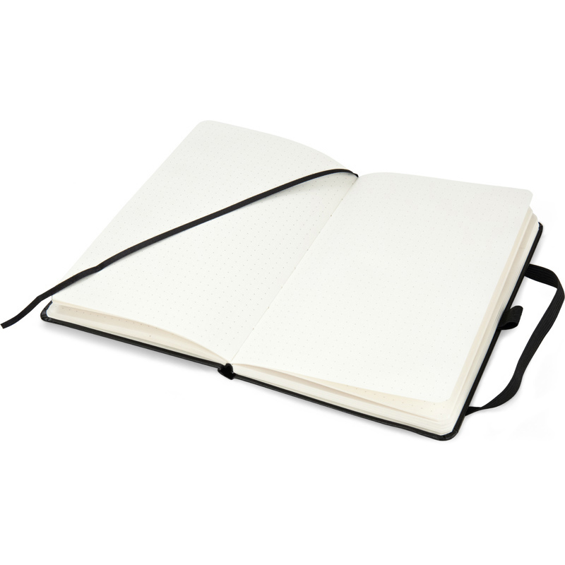Книга записна Axent Partner 8306-01-A, A5, 125x195 мм, 96 аркушів, крапка, тверда обкладинка, чорна. Фото 5
