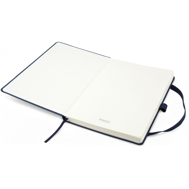 Книга записна Axent Partner Prime 8305-02-A, A5, 145x210 мм, 96 аркушів, клітинка, тверда обкладинка, темно-синя. Фото 4