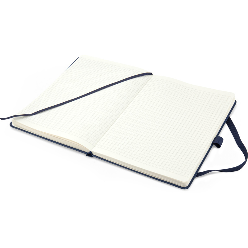Книга записна Axent Partner Prime 8305-02-A, A5, 145x210 мм, 96 аркушів, клітинка, тверда обкладинка, темно-синя. Фото 5