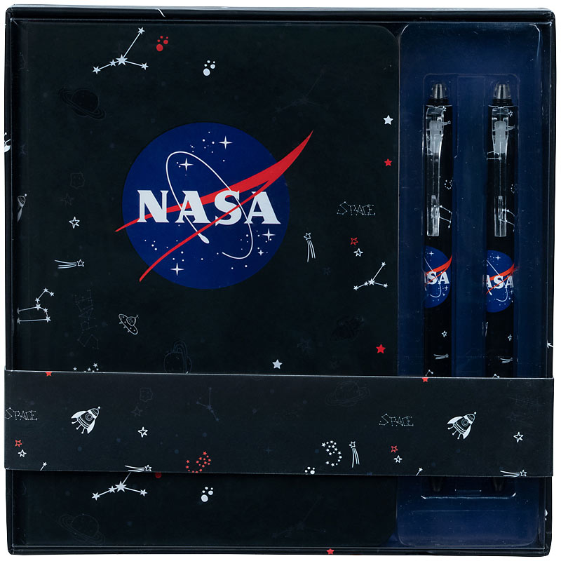 Набір подарунковий блокнот+2 ручки Kite NASA NS21-499. Фото 7