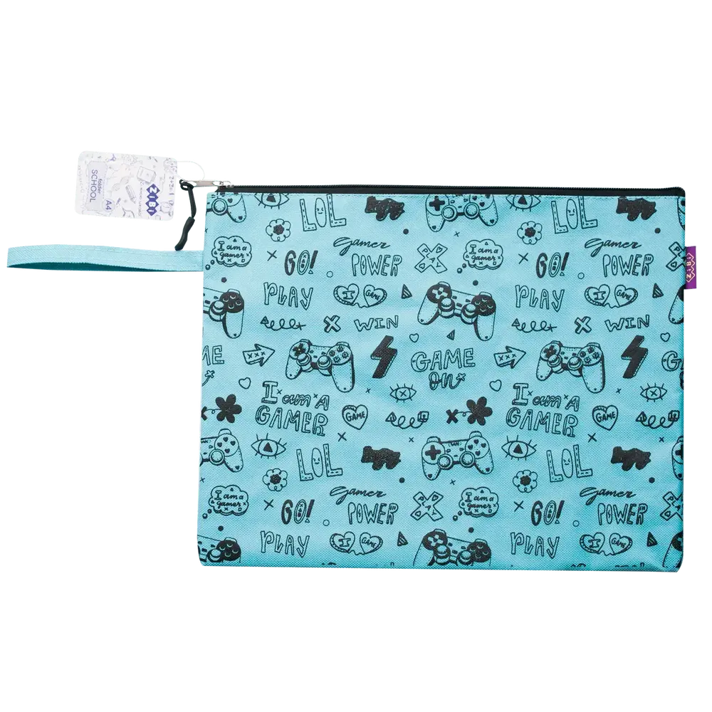 Папка на блискавці ZiBi А4 блакитна KIDS Line ZB.705529-14