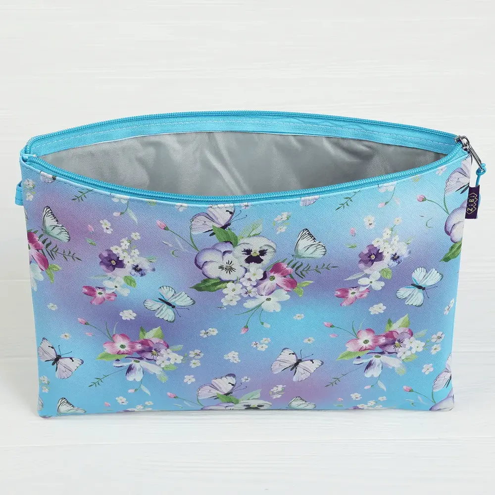 Папка на блискавці ZiBi A4 Butterfly блакитна KIDS Line ZB.705537. Фото 2