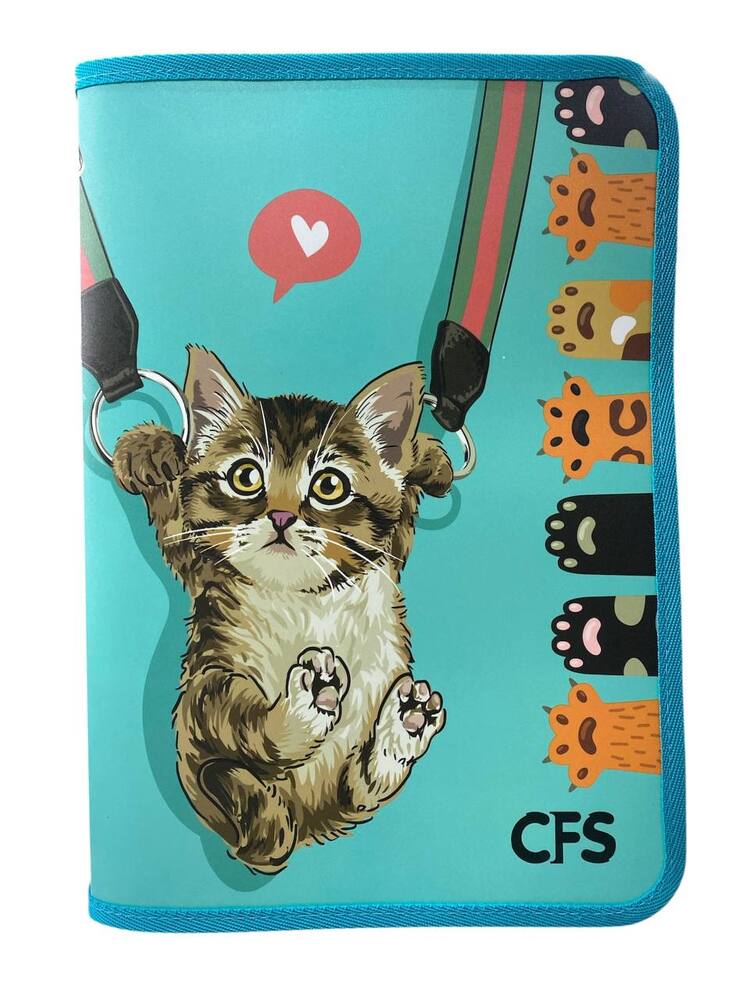 Папка на блискавці CoolForSchool А4 пластикова Cute CF32019