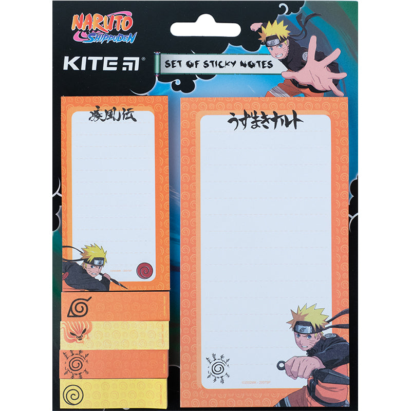 Блок паперу з клейким шаром Kite Naruto набір NR23-299-1