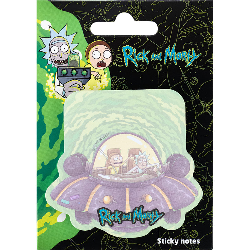 Блок паперу з клейким шаром Kite Rick and Morty 70х70 мм, 50 аркушів RM23-298-1