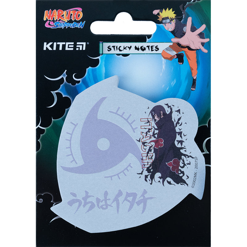 Блок паперу з клейким шаром Kite Naruto 70х70 мм, 50 аркушів NR23-298-1