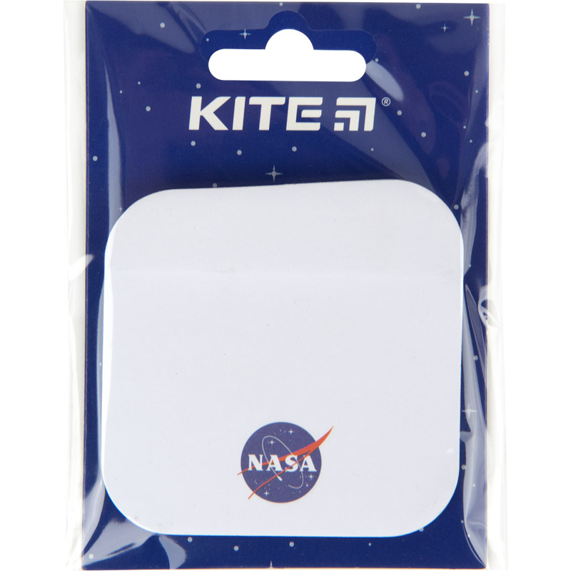 Блок паперу Kite з клейким шаром NASA 70х70 мм, 50 аркушів NS23-298