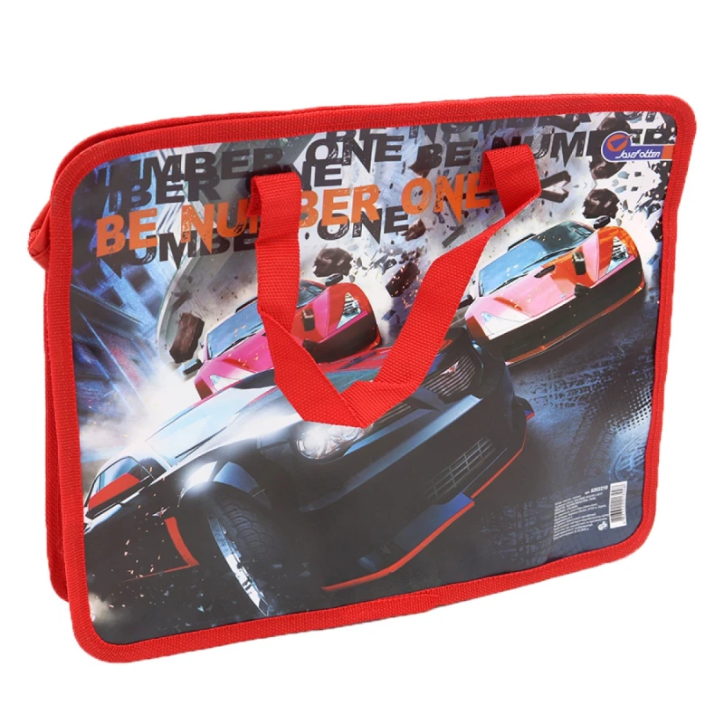 Портфель з ручками на блискаці Josef Otten А4 Sportcars з тканинними ручками 26x32x9 см 202219S