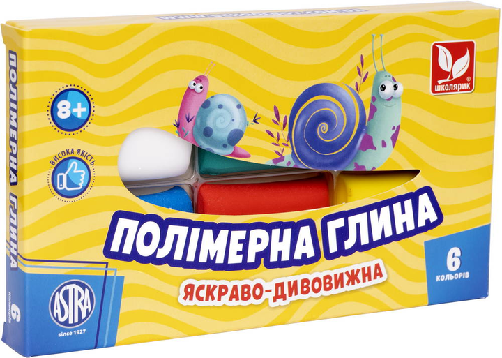 Полімерна Школярик глина 6 кольорів 83911901-UA