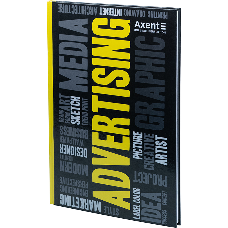 Книга записна Axent Colors А4, 80 аркушів, клітинка, жовта 8421-06-A. Фото 2