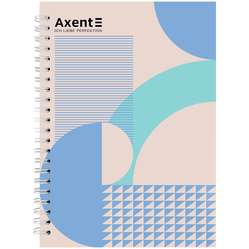 Блокнот на спіралі Axent 8032-20-A, A5, 145x210 мм, 96 аркушів, клітинка, тверда обкладинка