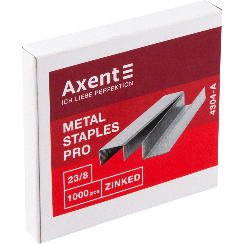 Скоби для степлерів Axent Pro №23/8, 1000 штук 4304-A