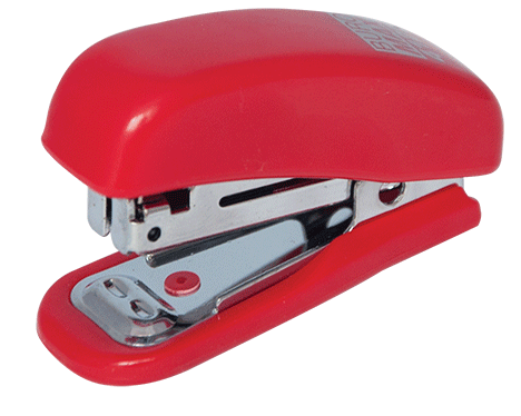 Степлер Buromax BM.4125-05 пластиковий 10 аркушів червоний