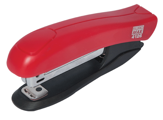 Степлер Buromax BM.4126-05 пластиковий 12 аркушів червоний