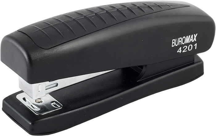 Степлер Buromax BM.4201-01 пластиковий 20 аркушів чорний	