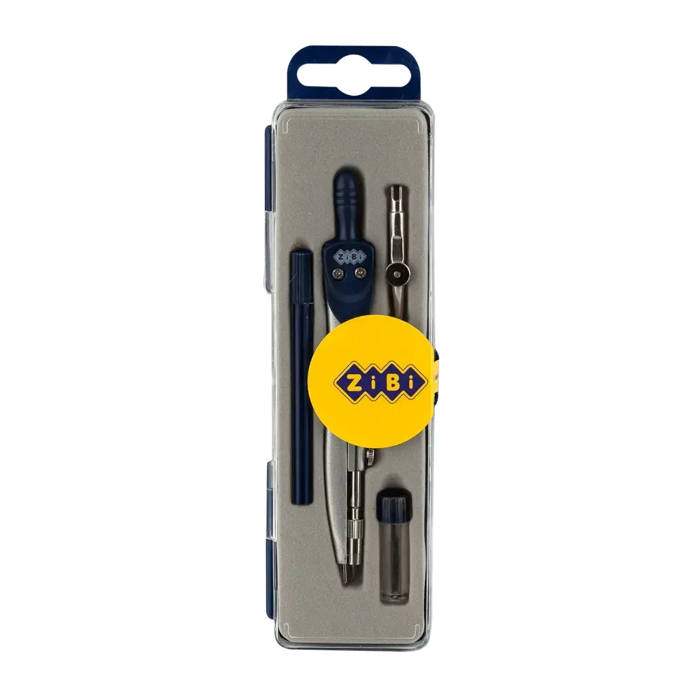 Готовальня ZiBi Basis 4 предмета темно-синя KIDS Line ZB.5303BS-03