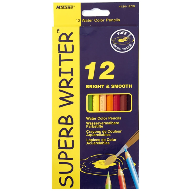 Олівці акварельні Marco Superb Writer 12 кольорів 4120-12CB