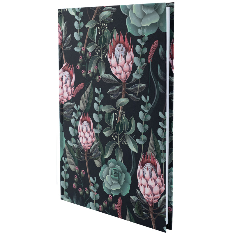 Книга записна Axent Bloom 8456-4-A, А5, 96 аркушів, клітинка, тверда обкладинка, зелена. Фото 2