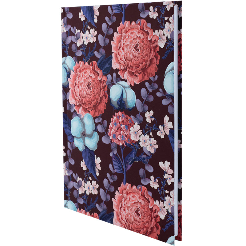 Книга записна Axent Bloom 8456-3-A, А5, 96 аркушів, клітинка, тверда обкладинка, фіолетова. Фото 2