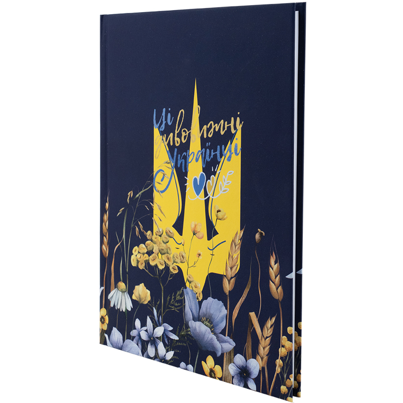 Книга записна Axent UA Українці 8455-1-A, А5, 96 аркушів, клітинка, тверда обкладинка. Фото 2