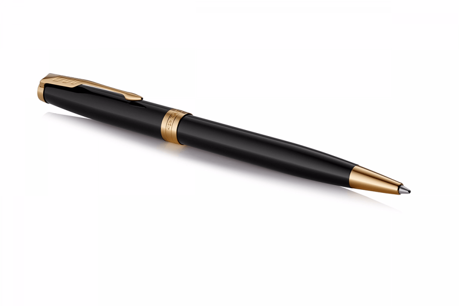 Ручка Parker Sonnet Black Lacquer GT BP кулькова 86 032. Фото 3